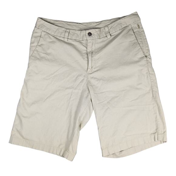 Lululemon Other - Lululemon Commission Short Qwick Oxford 11" Relaxed Mens 34 White / Tofino Sand